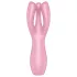 Satisfyer Threesome 3 - klitorisstimulator vibrator uppladdningsbar rosa
