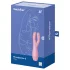 Satisfyer Threesome 3 - klitorisstimulator vibrator uppladdningsbar rosa