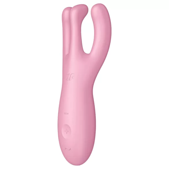 Satisfyer Threesome 4 - Appstyrd klitorisvibrator (rosa)