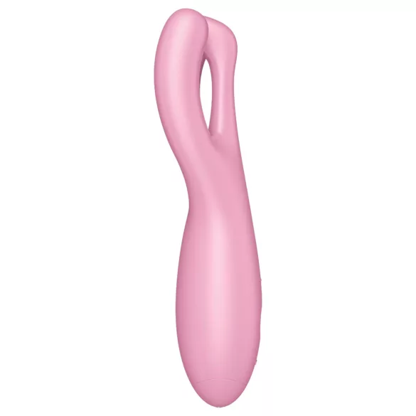Satisfyer Threesome 4 - Appstyrd klitorisvibrator (rosa)