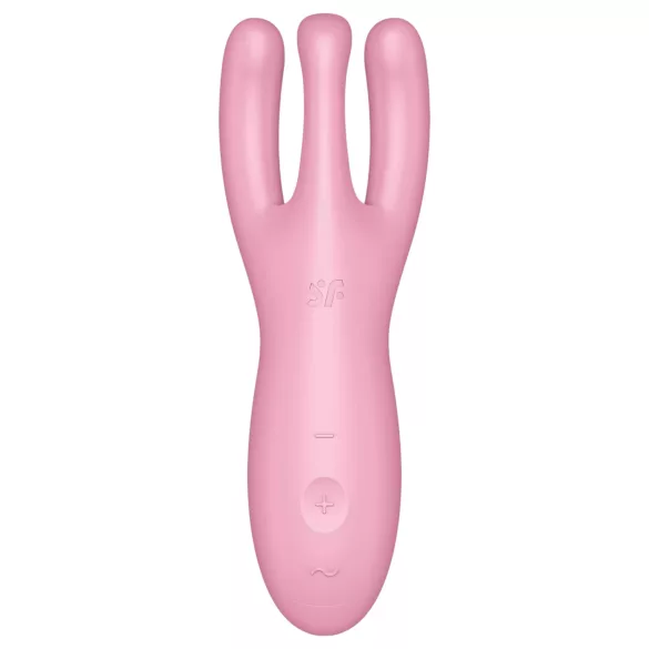 Satisfyer Threesome 4 - Appstyrd klitorisvibrator (rosa)
