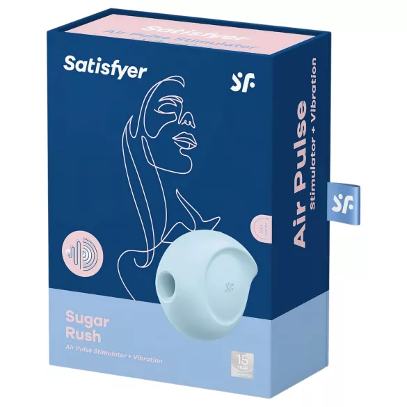 Satisfyer Sugar Rush - lufttryck klitorisvibrator - blå