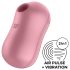 Satisfyer Cotton Candy - lufttrycksvibrator för klitoris (korall)