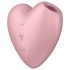 Satisfyer Cutie Heart - lufttryck klitorisstimulator uppladdningsbar rosa