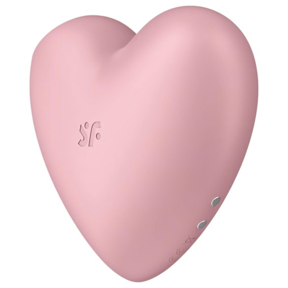 Satisfyer Cutie Heart - lufttryck klitorisstimulator uppladdningsbar rosa