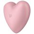 Satisfyer Cutie Heart - lufttryck klitorisstimulator uppladdningsbar rosa