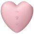 Satisfyer Cutie Heart - lufttryck klitorisstimulator uppladdningsbar rosa