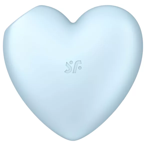 Satisfyer Cutie Heart - lufttrycksvibrator för klitoris - uppladdningsbar - blå