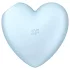 Satisfyer Cutie Heart - lufttrycksvibrator för klitoris - uppladdningsbar - blå