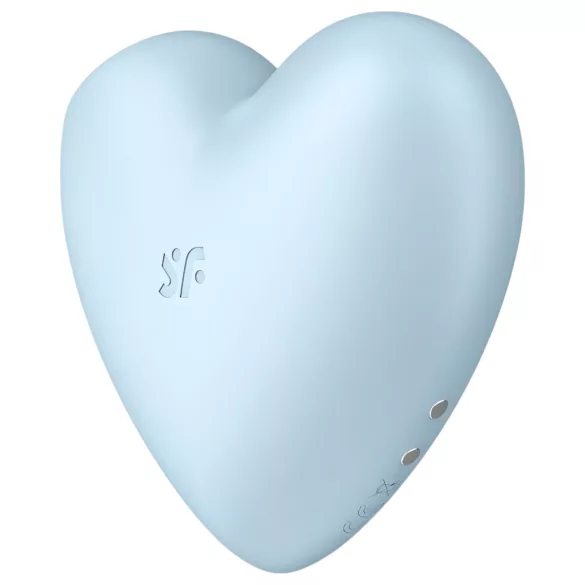 Satisfyer Cutie Heart - lufttrycksvibrator för klitoris - uppladdningsbar - blå