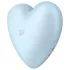 Satisfyer Cutie Heart - lufttrycksvibrator för klitoris - uppladdningsbar - blå