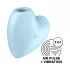 Satisfyer Cutie Heart - lufttrycksvibrator för klitoris - uppladdningsbar - blå