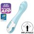 Satisfyer Air Pump Vibrator 5 - smart uppblåsbar vibrator (blå)