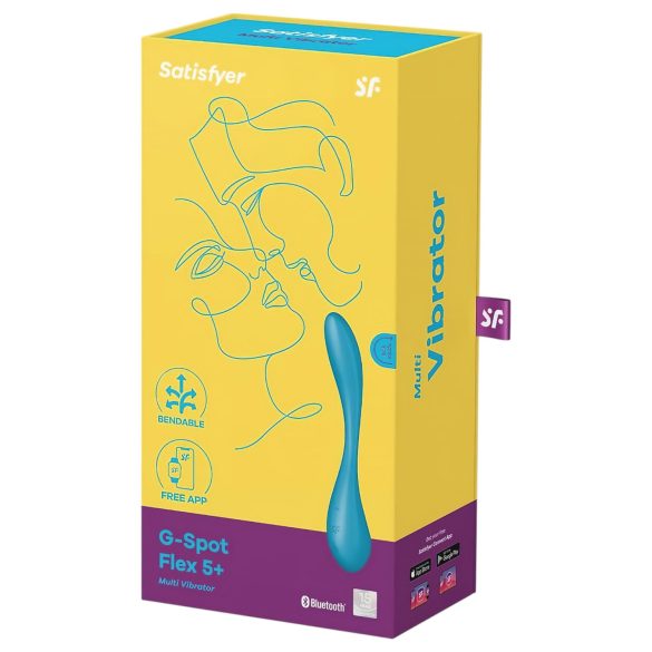 Satisfyer - G-punkt vibrator - böjbar - silikon grön