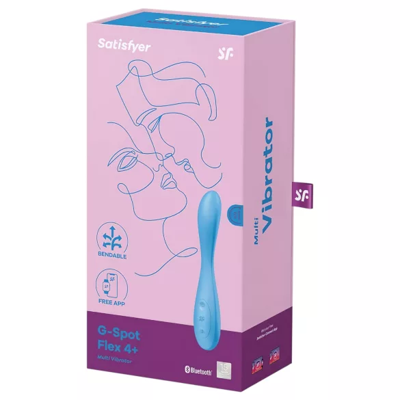 Satisfyer G-spot Flex 4 - App-styrd G-punktvibrator (turkos)