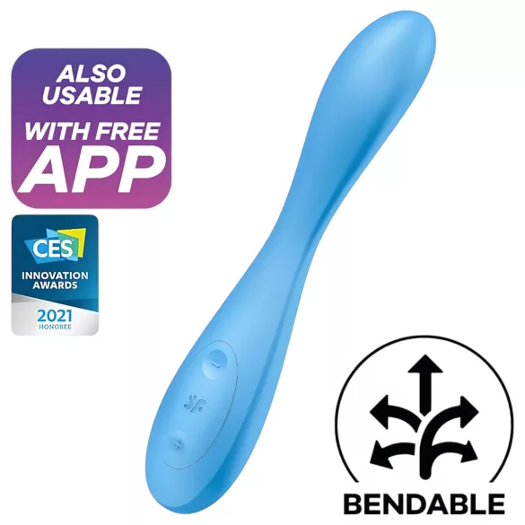 Satisfyer G-spot Flex 4 - App-styrd G-punktvibrator (turkos)