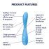 Satisfyer G-spot Flex 4 - Smart G-punktvibrator (turkos)