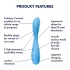 Satisfyer G-spot Flex 4 - App-styrd G-punktvibrator (turkos)