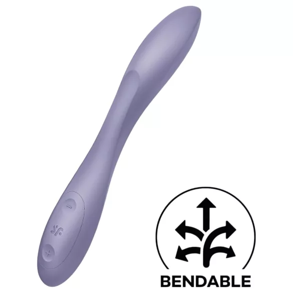 Satisfyer - G-punkt vibrator - böjbar, uppladdningsbar, vattentät - lila