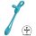 Satisfyer Plug & Play - uppladdningsbar anal vibrator och penisring (blå)