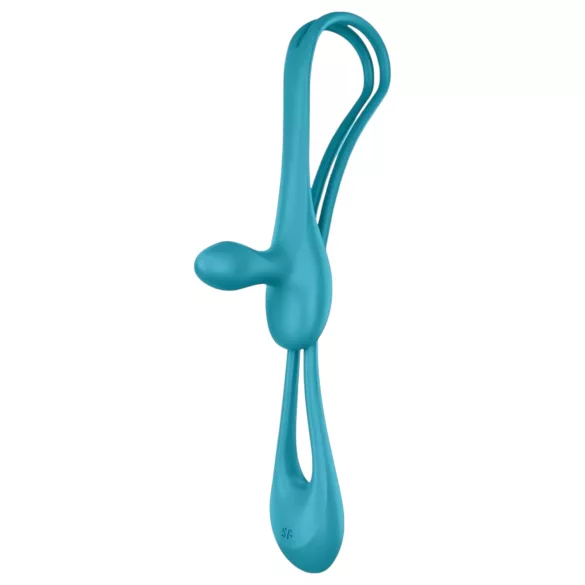 Satisfyer Plug & Play - analvibrator och penisring - uppladdningsbar silikon blå