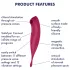 Satisfyer Twirling Pro - appstyrd klitorisstimulator (röd)