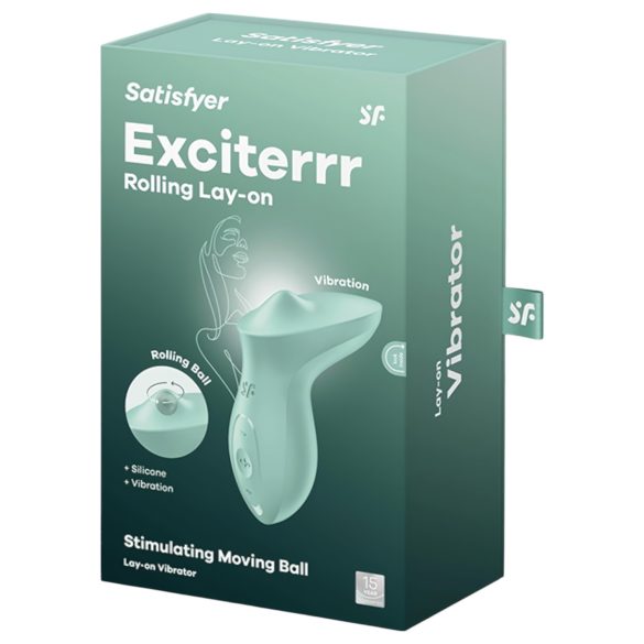 Satisfyer Exciterrr - klitorisstimulator med roterande pärlor - grön