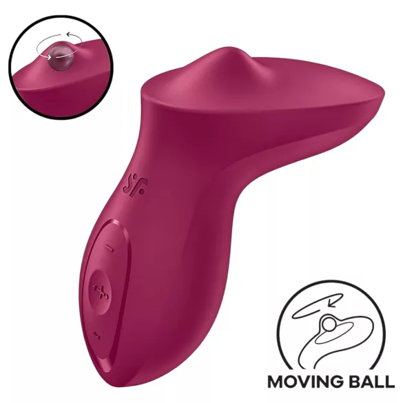 Satisfyer Exciterrr - klitorisstimulator med roterande pärlor - röd