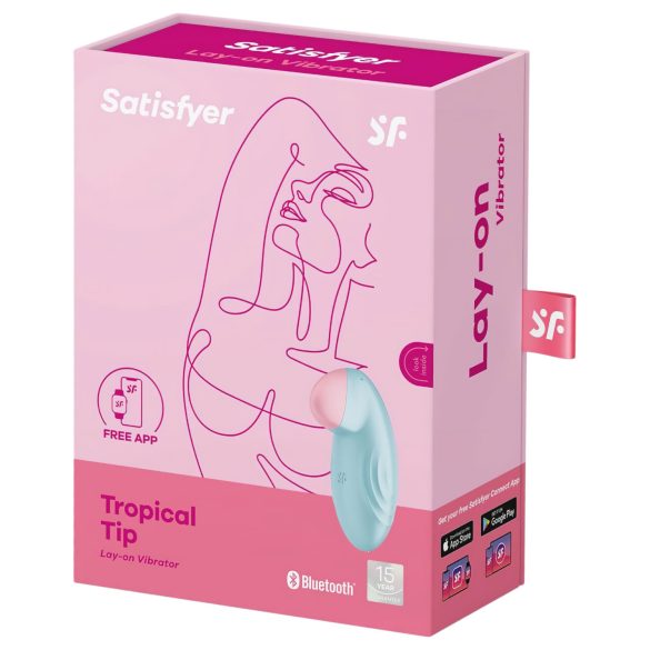 Satisfyer - klitorisvibrator med appstyrning - blå