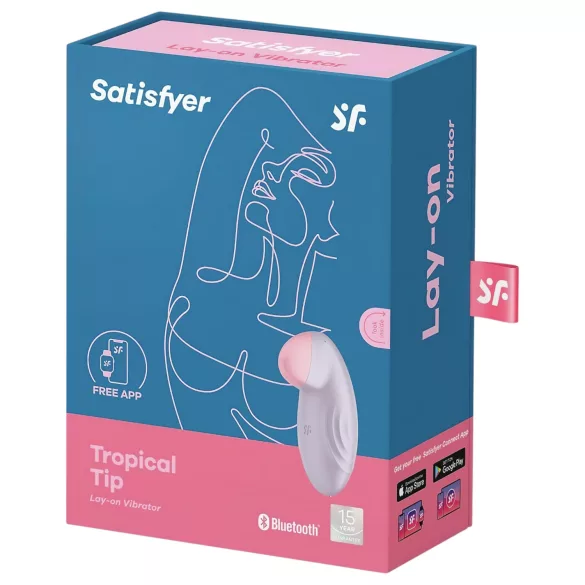 Satisfyer Tropical Tip - App-styrd klitorisvibrator (lila)