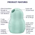 Satisfyer Pro To Go 1 - lufttryck vibrator för klitoris - uppladdningsbar mint
