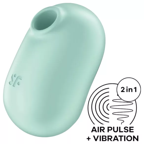 Satisfyer Pro To Go 2 - lufttryck klitorisstimulator - uppladdningsbar - mint