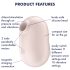 Satisfyer Pro To Go 2 - luftvågsklitorisstimulator (beige)