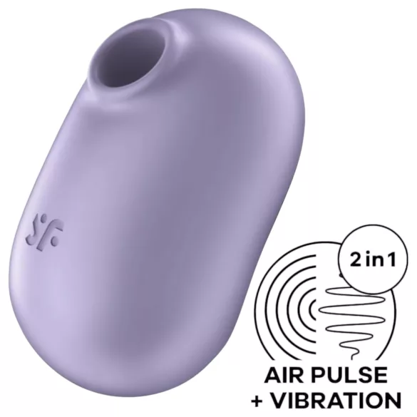 Satisfyer Pro To Go 2 - lufttryck vibrator för klitoris - uppladdningsbar - lila