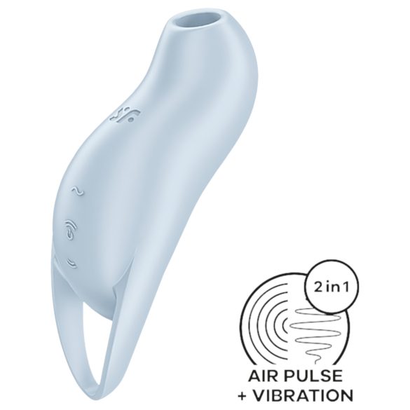 Satisfyer Pocket Pro 1 - lufttryck vibrator för klitoris - blå