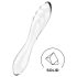 Satisfyer Dazzling Crystal 1 - Dubbeländad glasdildo (transparent)