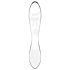 Satisfyer Dazzling Crystal 1 - Dubbeländad glasdildo (transparent)