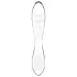 Satisfyer Dazzling Crystal 1 - dubbeländad glasdildo - transparent