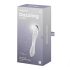 Satisfyer Dazzling Crystal 1 - Dubbeländad glasdildo (transparent)