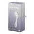 Satisfyer Dazzling Crystal 1 - dubbeländad glasdildo - transparent