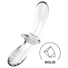Satisfyer - dubbeldildo glas - transparent