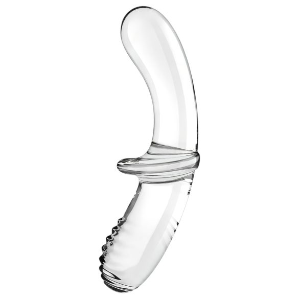 Satisfyer - dubbeldildo glas - transparent