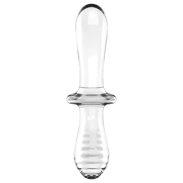 Satisfyer - dubbeldildo glas - transparent