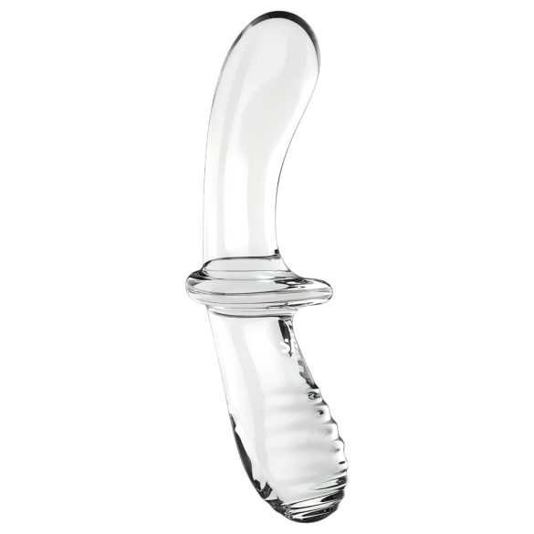 Satisfyer - dubbeldildo glas - transparent