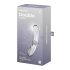 Satisfyer Double Crystal - Dubbeländad glasdildo (genomskinlig)