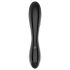 Satisfyer Dazzling Crystal 1 - dubbelsidig glasdildo - svart