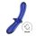 Satisfyer Double Crystal - dubbeländad glasdildo (blå)