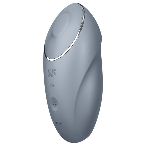Satisfyer Tap & Climax 1 - 2-i-1 klitorisvibrator (grå)