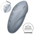 Satisfyer Tap & Climax 1 - 2-i-1 klitorisvibrator (grå)