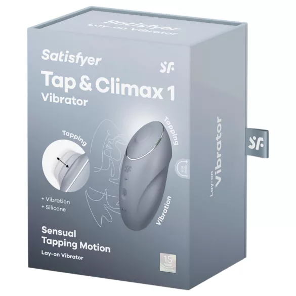 Satisfyer - 2-i-1 klitorisstimulator vibrator - grå